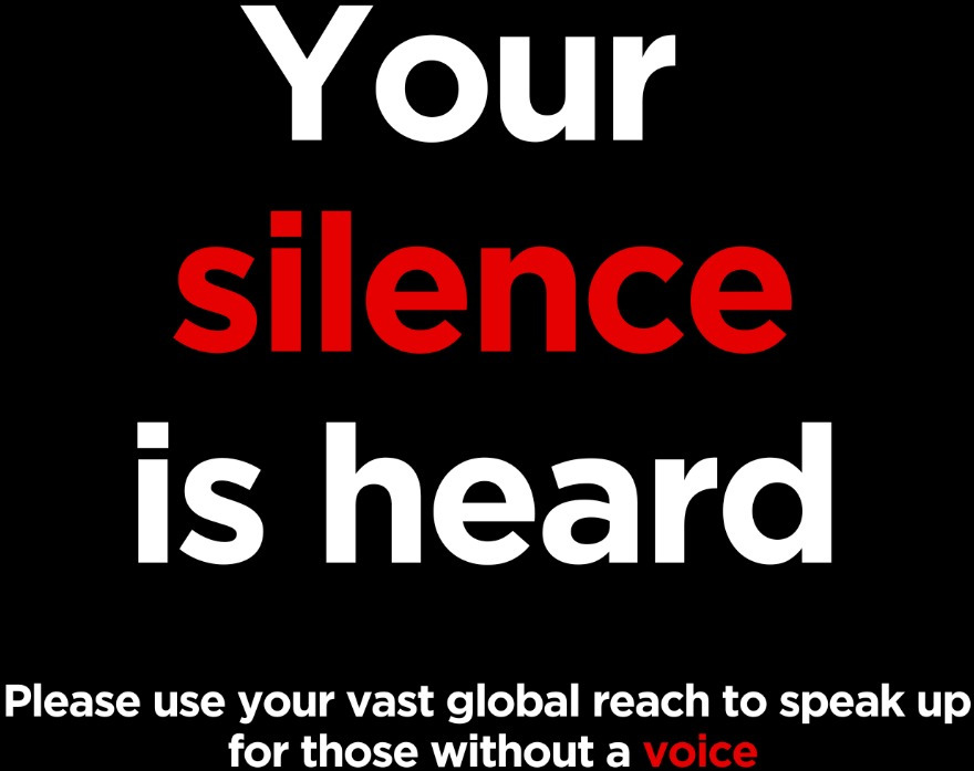 Your silence is heard