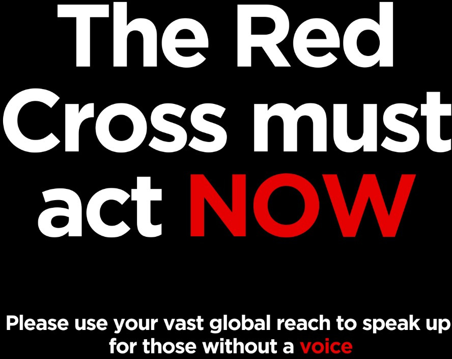 The Red Cross must act NOW