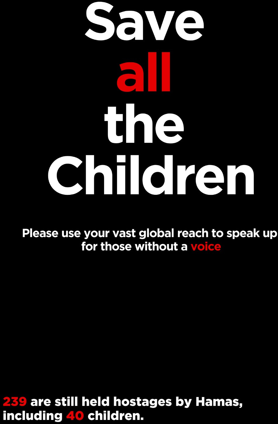 Your silence is violence