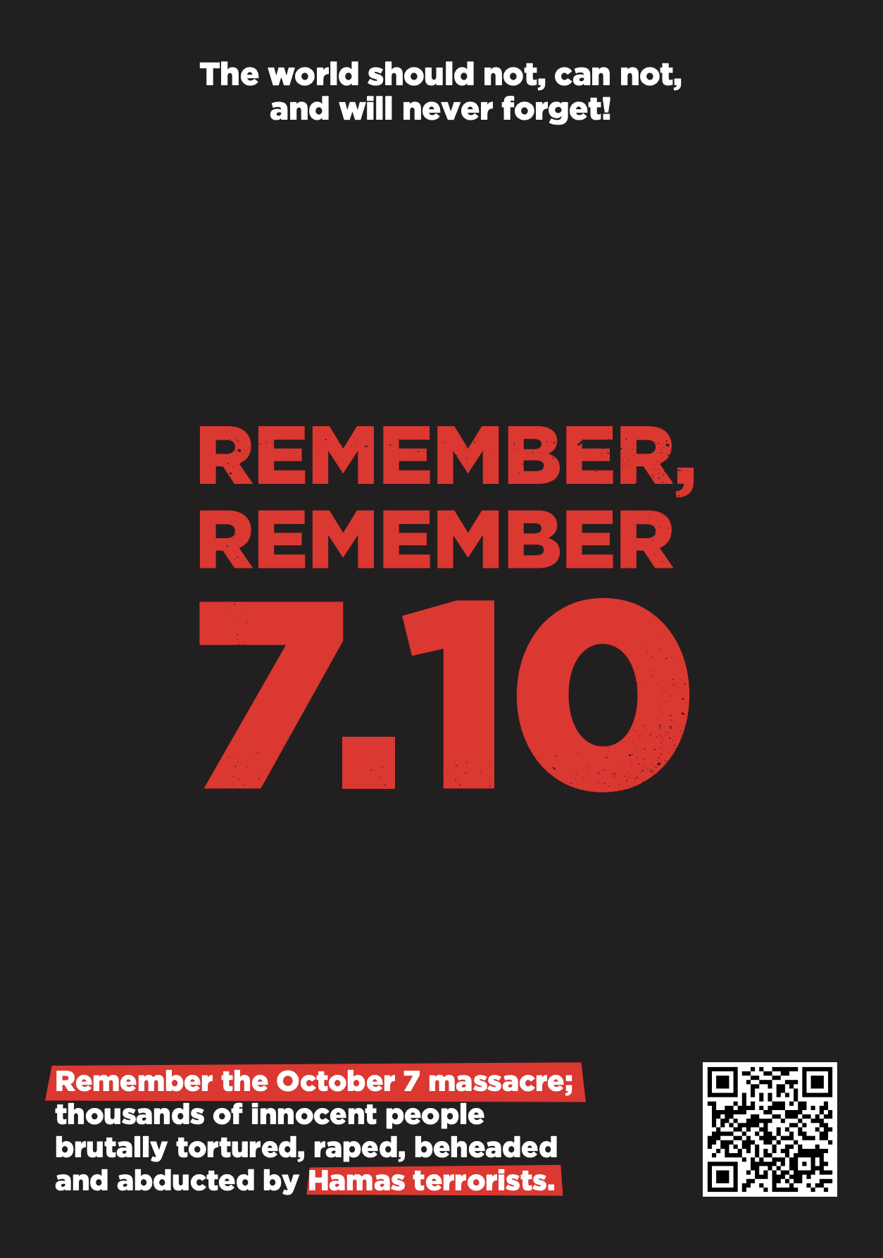 Memorial poster